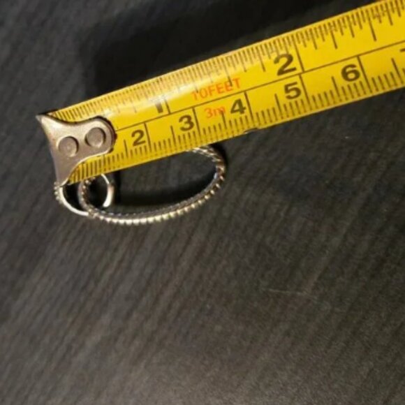 NWT Sterling Silver double dangling oval pendant earrings - Picture 6 of 7